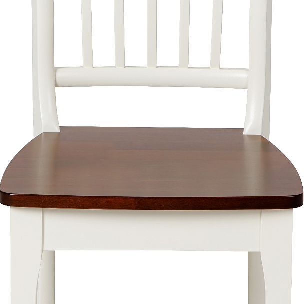 Комплект деревянных стульев с жестким сиденьем Элин Слоновая кость/Темный орех, 3 шт. - Вид 10