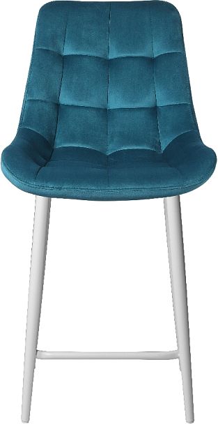 Полубарный поворотный стул Эйден, Confetti izumrud/белый - Вид 3