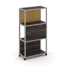 Shelf Mobile Стеллаж 4 уровня 1 секция VR.LT-STK-405.06 Дуб Мали/Металл Серый/W-31 600*400*1523 - Фото предпросмотра