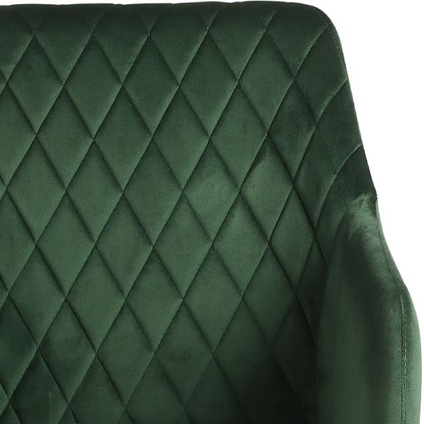 Комплект полубарных поворотных кресел Барли К, Confetti deep forest/черный, 4 шт. - Вид 8