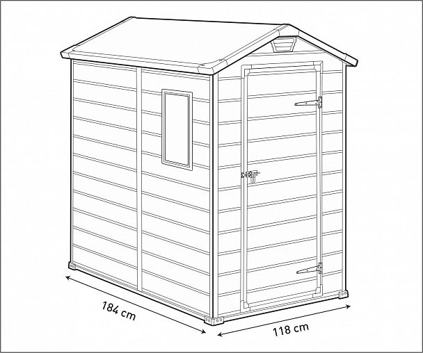 Сарай "MANOR 4x6" - Вид 9