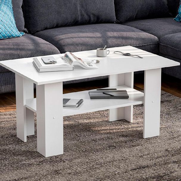 стол журнальный СТЖ-001 белое дерево - Вид 1