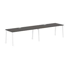 Стол 2-х местный ELWST 3580 Мокко/Белый 3526х800х750 EDIS - Фото предпросмотра