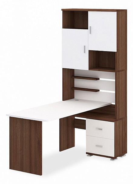 Стол компьютерный Домино СР-720/160 Белый/Шамони правый - Вид 1