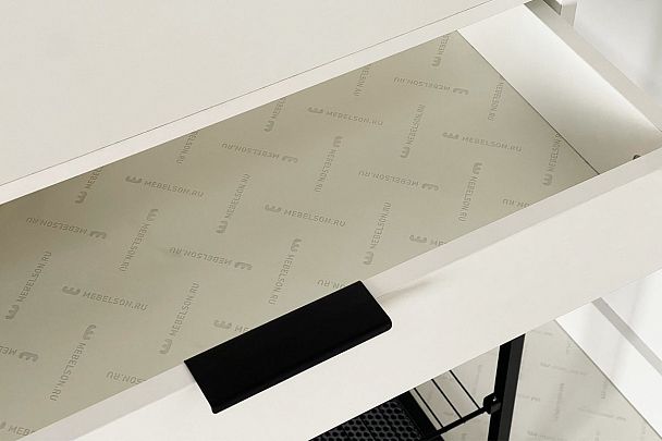 Обувница Краш LMN-13.2554 черный муар/белое дерево - Вид 7