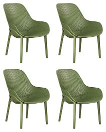 Набор 4 шт Кресло DOBRIN LONZO (зеленый хаки (G-17) c УФ-защитой) - Фото предпросмотра