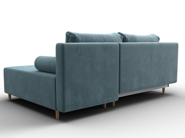 Диван угловой Лига-102 угол универсальный Велюр бирюзовый - Вид 5