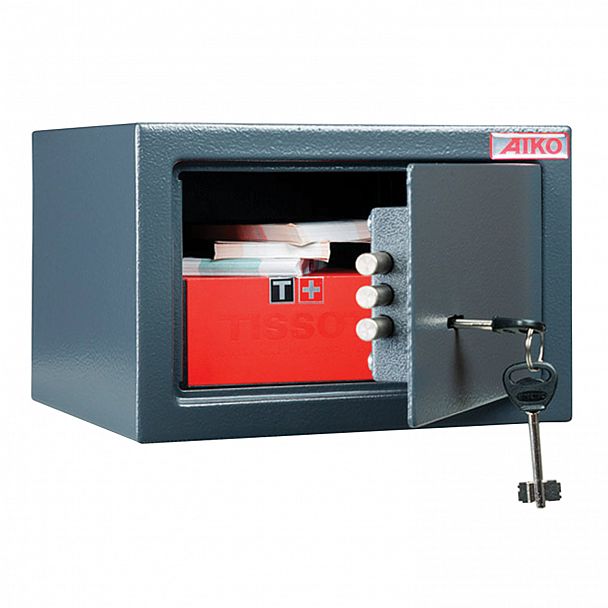 Сейф мебельный AIKO "T-170 KL", 170х260х230 мм, 5 кг, ключевой замок, крепление к стене - Вид 2