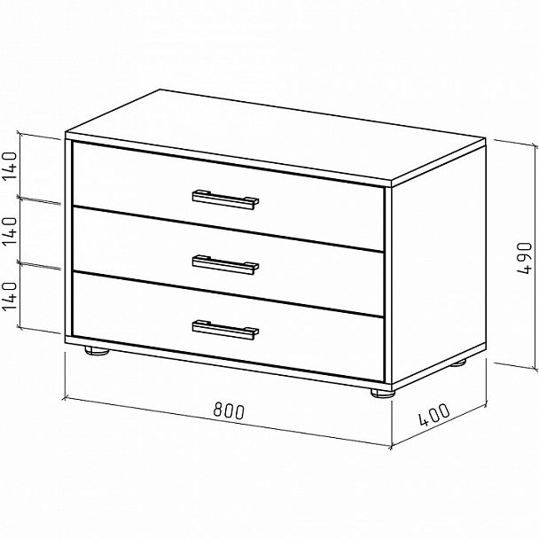 Комод Остин-5 - Вид 2
