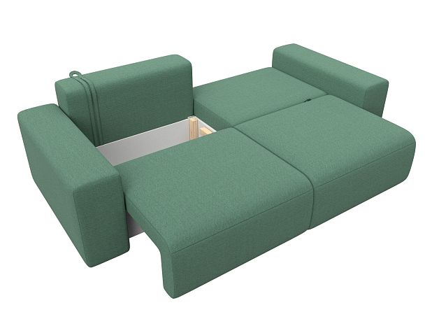 Диван прямой Лига-036 НПБ Классик Рогожка зеленый - Вид 8