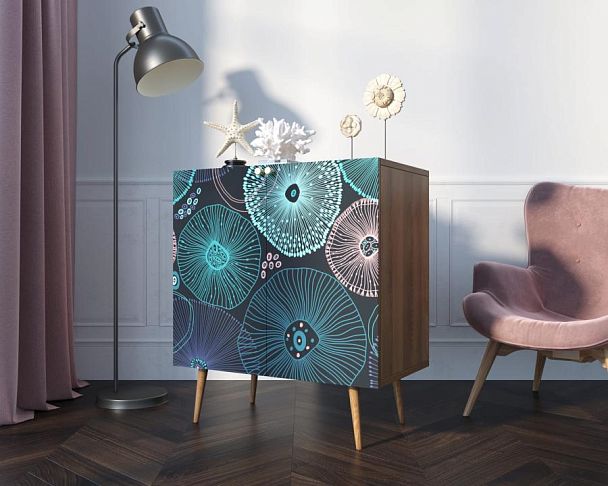 Комод Berber две дверки малый 32 принт арт BB38/Print_32 - Вид 3