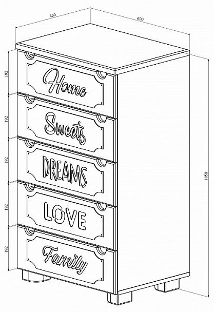 Комод ДримСтар ДС-11 - Вид 6