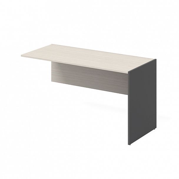 Стол дополнительный правый "Тандем" ПК-ТН-СТ1Д138Х61П/Д-В2-909 дуб альпийский/антрацит - Вид 1
