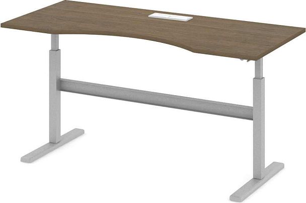 Стол офисный рабочий "Трансформер"  ПК-ТРС-СТЭ180Х80КК/МРМ-В1-299 дуб шамони - Вид 1