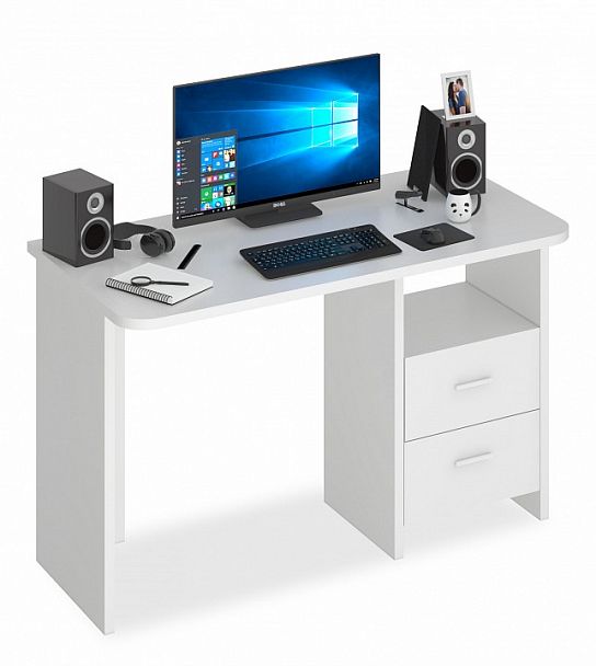 Стол письменный Домино Lite СКЛ-Прям120Р Белый - Вид 1