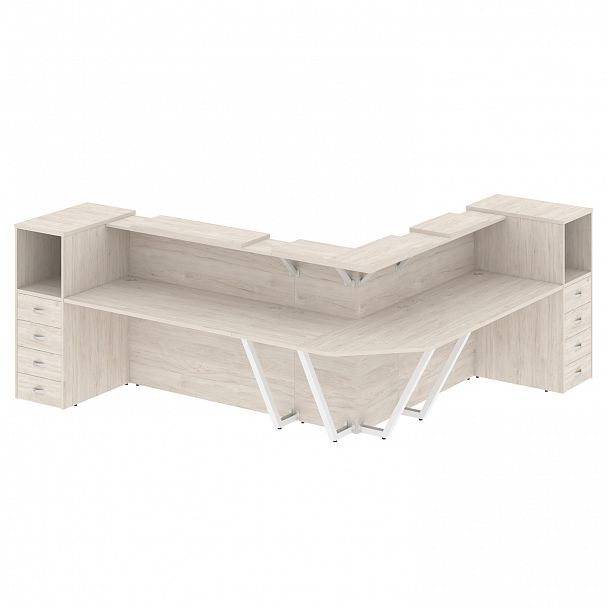 Ресепшн Г-образный "Onix" O.R-K-33 денвер светлый - Вид 1