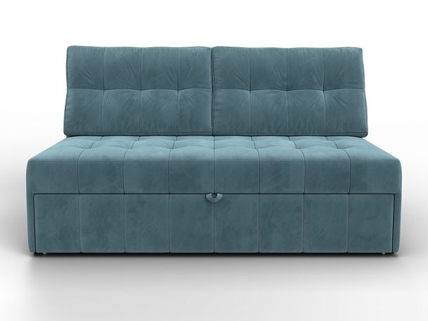 Диван прямой Лига-107 (140) Велюр бирюзовый - Вид 2