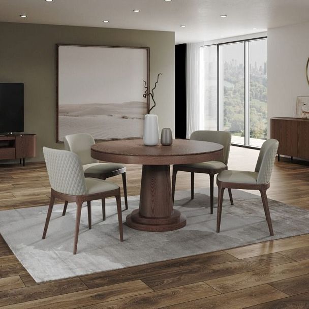 Стол круглый обеденный Bilbo 110 шпон - Вид 4