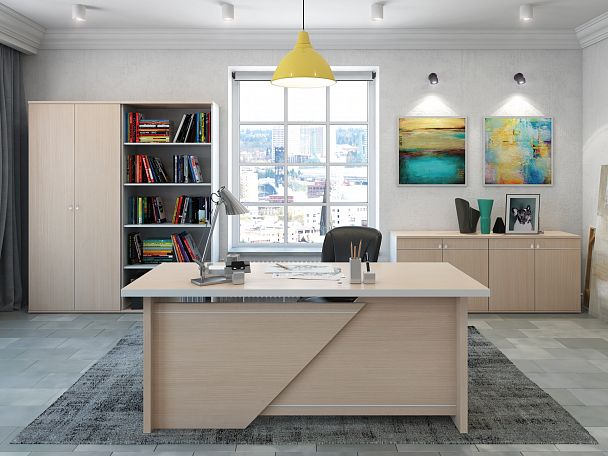 Стол письменный Zoom 190x80x78 тёмный дуб - Вид 2