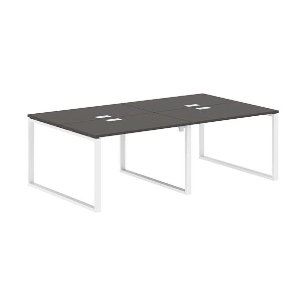 Стол 4-х местный EQWST 2313 Мокко/Белый 2326х1346х750 EDIS - Вид 1