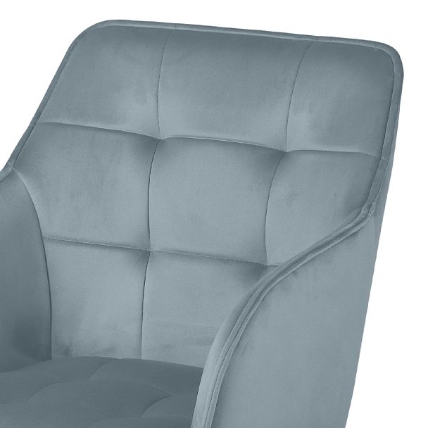 Комплект кресел поворотных Мони, Confetti dusty blue/белый, 2 шт. - Вид 7