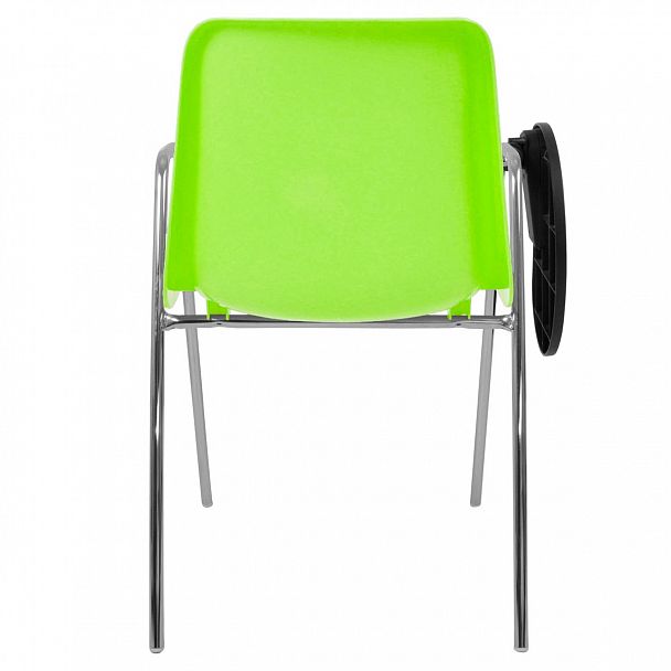 Стул Vicenza (4 ножки с подлокотниками + столик TLT), Каркас хром, салатовый - Вид 2