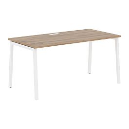 Стол прямой ELST 1580 Дуб Денвер светлый/Белый 1560х800х750 EDIS - Фото предпросмотра