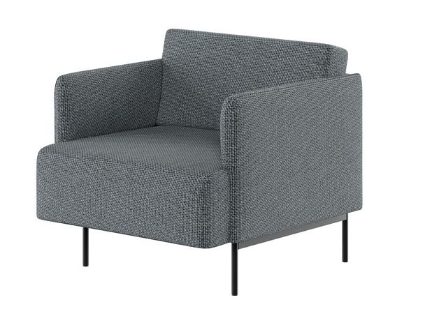 Stenly Диван одноместный STN-1 Matrix 994/Металл Черный 800*840*760 - Вид 1