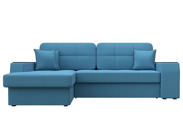 Диван угловой Брюссель левый угол Рогожка голубой - Вид 2