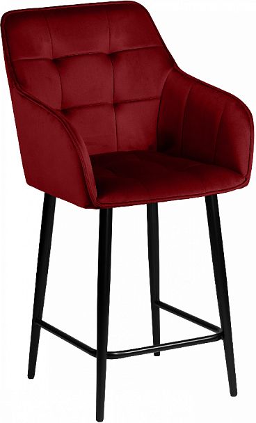 Полубарное поворотное кресло Мони К, Confetti bordo/черный - Вид 4