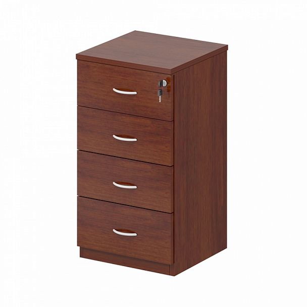 Тумба приставная "Армейская мебель" ПК-АРМ-ТМП40х40Я4-В2-34А орех ноче экко - Вид 1