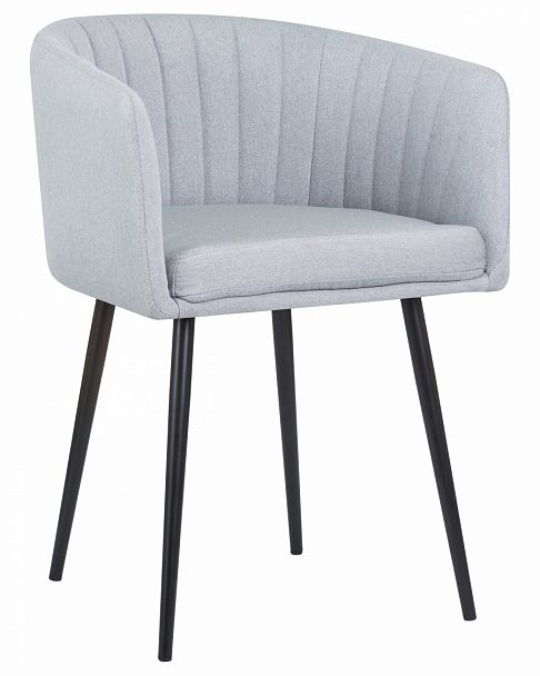 Стул обеденный DOBRIN ALINA (серо-голубая ткань (LAR-106D-23)) - Вид 1