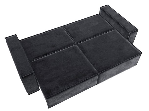 Диван прямой Куба Велюр серый - Вид 10