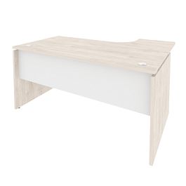 Onix Стол эргономичный левый O.SA-4 (L) Денвер светлый/Белый бриллиант 1580*1180*750 (800/460) - Фото предпросмотра