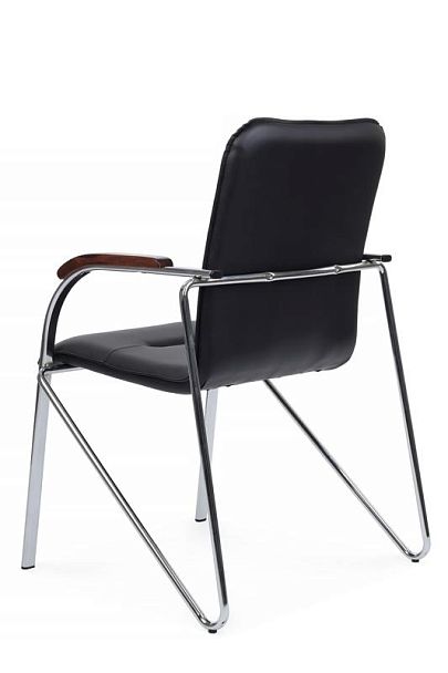 Стул Самба с деревянными подлокотниками SMB-02H Хром гальв. Черный - Вид 5