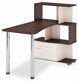 Стол компьютерный Домино СЛ-5-3СТ-2+БД Венге/Карамель - Фото предпросмотра