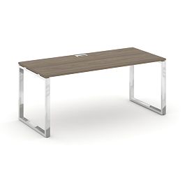 Style Project Direct Lux Стол письменный M-SN-6O.SR-025.M Вяз Благородный/Нержавеющая Сталь/Хром 1780*800*750 - Фото предпросмотра