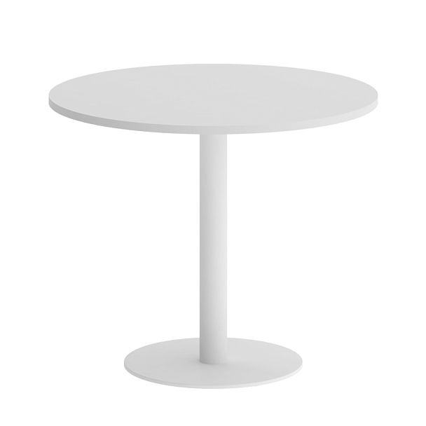 Home Office Стол круглый VR.SP-5-90.1 Белый/Белый металл 900*900*750 - Вид 1