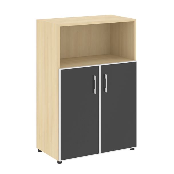 Yalta Шкаф LT.ST-2.2 R black Акация/Стекло black 800*450*1195 - Вид 1