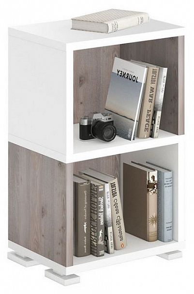 Стеллаж-колонка Домино СБ-15/2 Белый/Нельсон - Вид 2