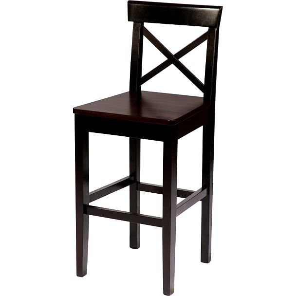 Стул полубарный деревянный с жестким сиденьем Бергольф Венге - Вид 1