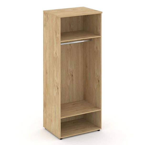 Стайл Проджект Гардероб широкий глубокий SN.GB.E-004 Тиквуд Светлый/Черный Ручки 796*600*1982 - Вид 2