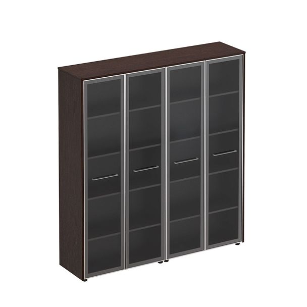 Шкаф комбинированный высокий (стекло + стекло) - Вид 1