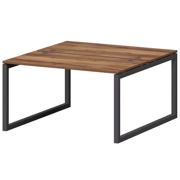 Бенч двойной на металлокаркасе СМС2-О-16К.149.Пр50 Таксония/Антрацит 1600x1496x750 Смарт - Вид 1