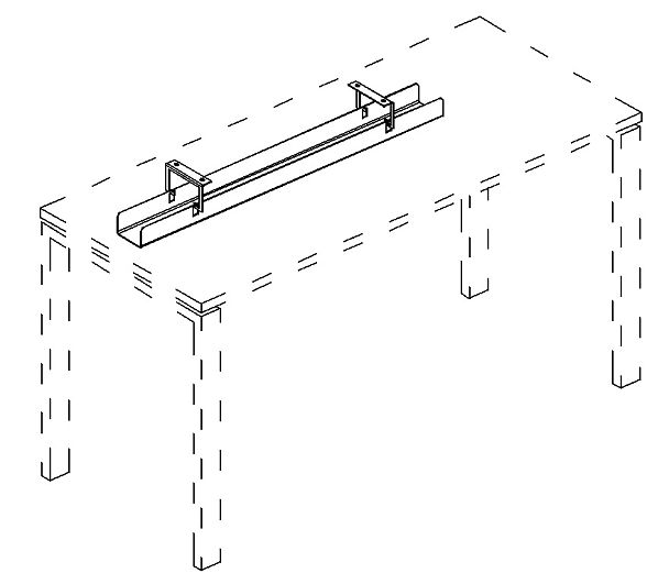 Кабель-канал горизонтальный A4 А4.724 белый - Вид 3