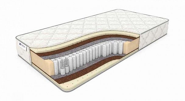 Матрас полутораспальный SleepDream Medium S-1000 2000x1400 - Вид 1