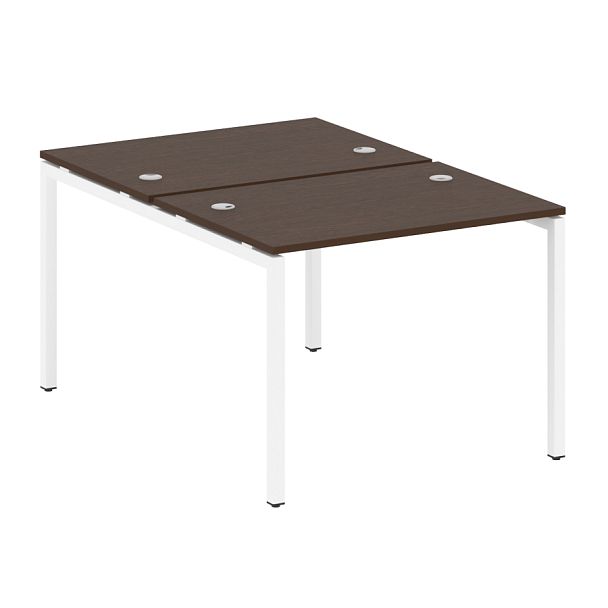 Metal System Quattro Р. ст. на П-образном м/к 40БП.РАС-СП-2.1 Венге/Белый металл 1000*1475*750 - Вид 1