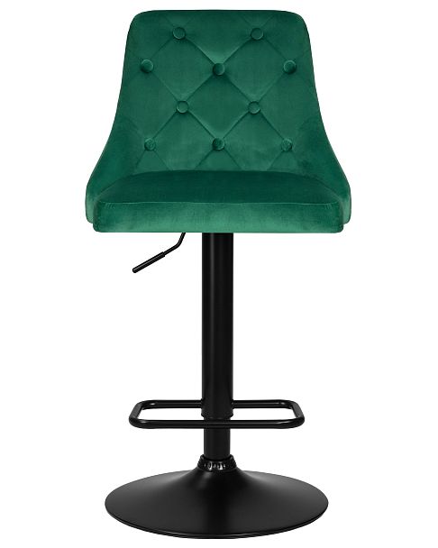 Набор 2 шт Стул барный DOBRIN JOSEPH BLACK (зеленый велюр (MJ9-88)) - Вид 7