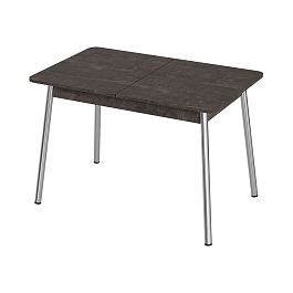 Стол Лион 2 ЛДСП (Подстолье косое хром(мет)) НЕ ВЫБИРАТЬ Железный камень - Фото предпросмотра