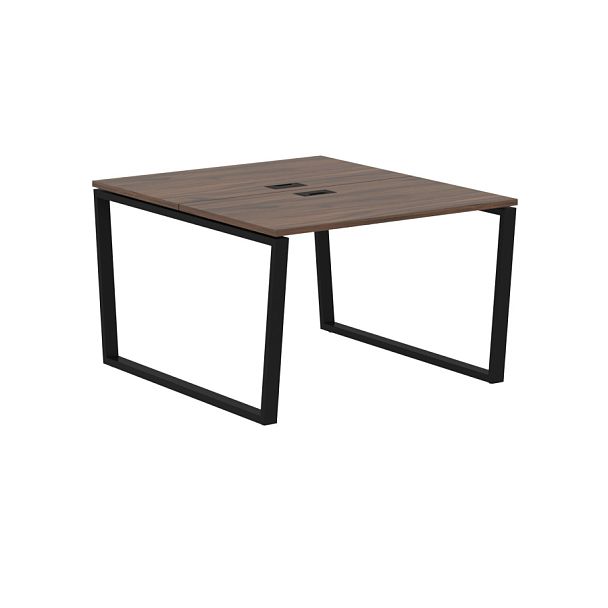 Стол 2-х местный EVWST 1113 Дуб Денвер тёмный/Черный 1160х1346х750 EDIS - Вид 1